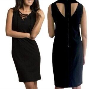 Bisou Bisou Black Backless Dress size 16